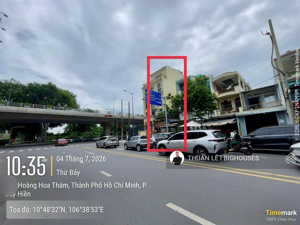 Bán nhà mặt tiền (4m x 25m) đường hoàng hoa thám, nhà 2 tầng, sát t3  sân bay tsn. ctxd h+5 tầng