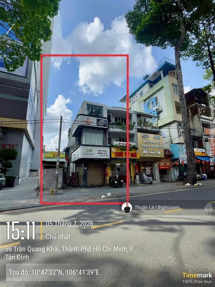 Bán nhà mtkd đường trần quang khải, quận 1.dt ~ 99m2, lửng+2tầng. sẵn hđt 35tr/th. giá 10,5 tỷ tl