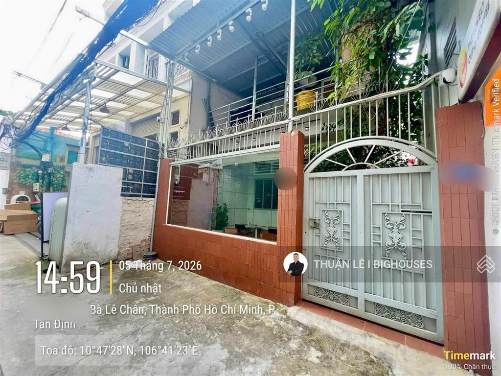 Giá rẻ đầu tư, chỉ 164 triệu/m2. bán nhà 6.6mx16m, nh 12m khu trần quang khải & bà lê chân, quận 1