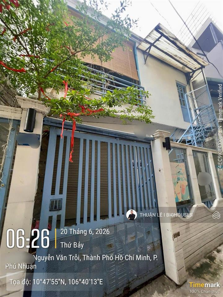 Ngang đẹp 6,5mx11m. cách 1 căn ra mặt tiền nguyễn văn trỗi, phú nhuận. chủ nhà hạ giá 2 tỷ bán gấp