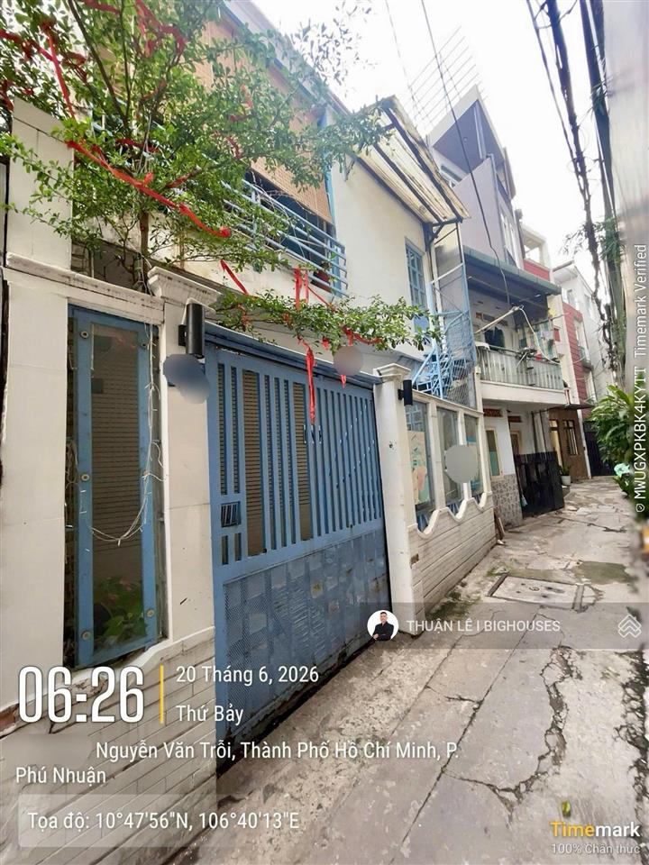 Ngang đẹp 6,5mx11m. cách 1 căn ra mặt tiền nguyễn văn trỗi, phú nhuận. chủ nhà hạ giá 2 tỷ bán gấp
