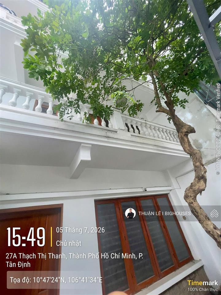 Biệt thự mặt tiền 27a thạch thị thanh,tân định, q1, tp.hcm, dt 9,83m x 23,74m (233,3m2), 527m2 sxd