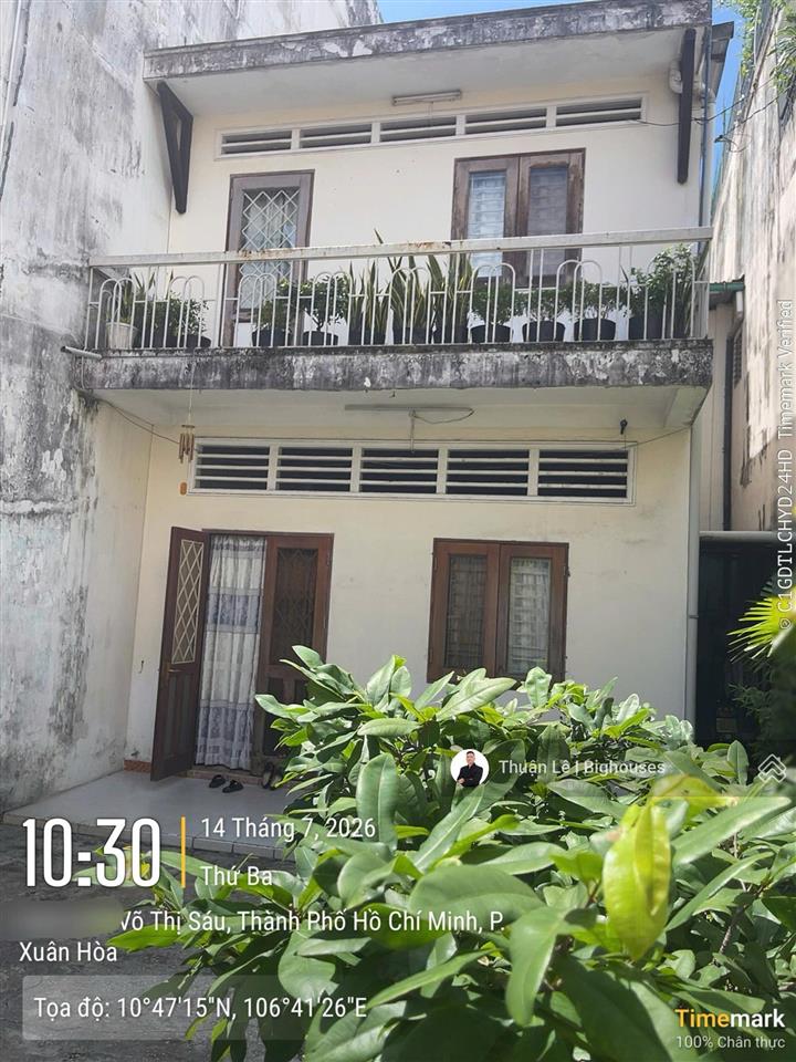 Mặt tiền 6m x 20m. hxh 6m khu hai bà trưng, sát nhà thờ màu hồng. nhà 3 tầng + sân. hạ 3tỷ bán gấp