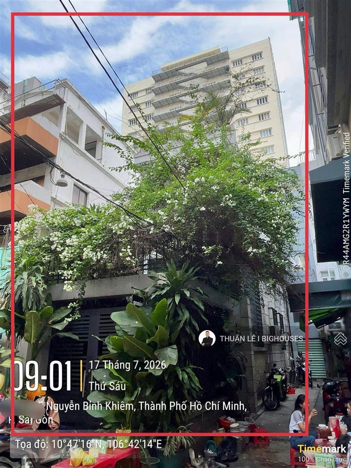 Hxh 6m. sát mặt tiền nguyễn bỉnh khiêm, kế bên lê duẩn, p.saigon. 4 tầng (4 x 17m) hđt 65 triệu/th