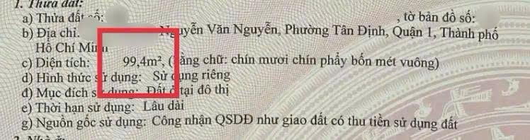 Mặt tiền 6m, hẻm 212 nguyễn văn nguyễn thông hoàng sa, quận 1. dt(6mx16m). cấp 4 tiện xây mới 4tầng