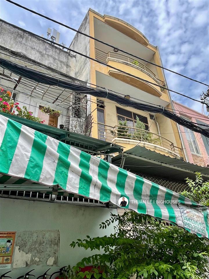 Hẻm sang 10m, đường trần quang khải, tân định, quận 1, dt(4m x 18m) 4 tầng. mt đặng dung tương lai