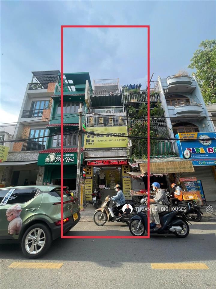Cho thuê nhà dài hạn  mặt tiền ngô tất tố, p21, bình thạnh (4mx10m. 160m2 sàn) 4 tầng/4pn lớn