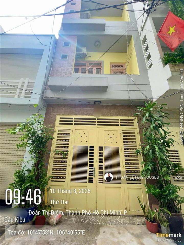 Hxh 6m. đường đoàn thị điểm, khu phan đăng lưu, p1, phú nhuận (4m x 14m) 4tầng. chủ hạ 2 tỷ bán gấp