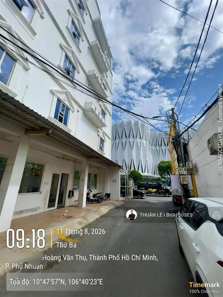 Bán tòa 17 chdv (9,2m x 11m, ~500m2 sàn) hẻm 6m hoàng văn thụ, p8, phú nhuận, ngay tiệc cưới adora