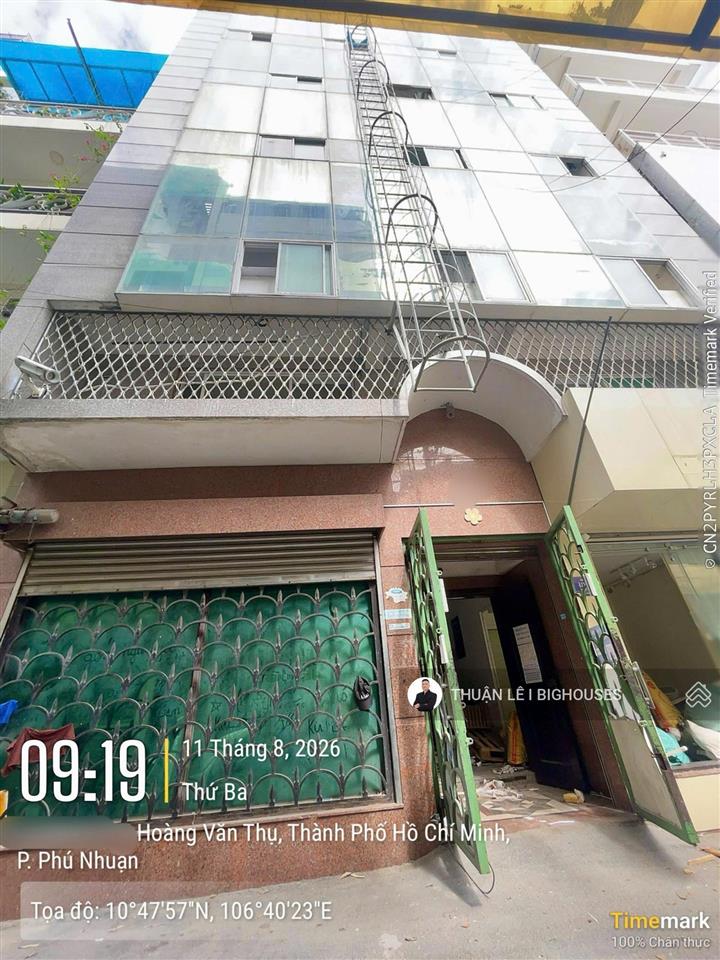 Bán tòa 17 chdv (9,2m x 11m, ~500m2 sàn) hẻm 6m hoàng văn thụ, p8, phú nhuận, ngay tiệc cưới adora