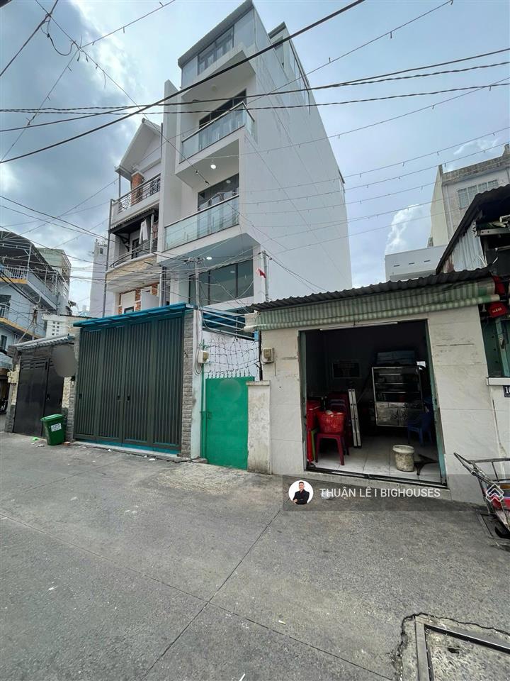 Nhà mới đẹp (hầm+5tầng) có thang máy. hxh 6m lê văn duyệt, sát tân định, quận 1. sẵn hđt 75tr/tháng