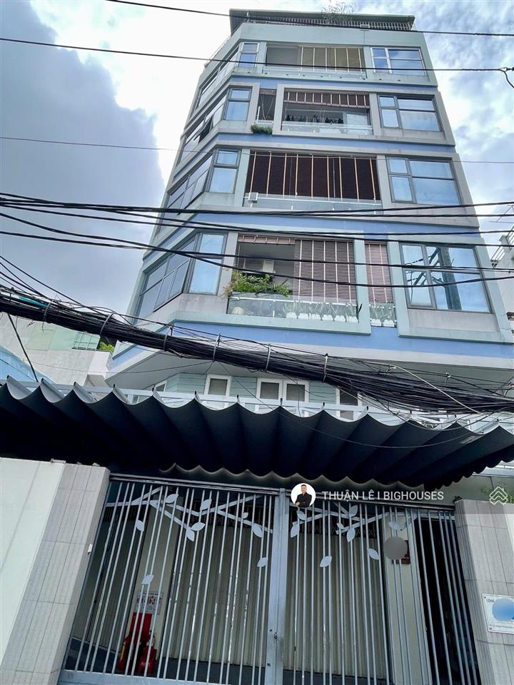 Ngang 10m. mặt tiền ngay hoàng hoa thám chợ cây quéo. vừa ở vừa kinh doanh, 6tầng~500m2 sàn (18tỷ)