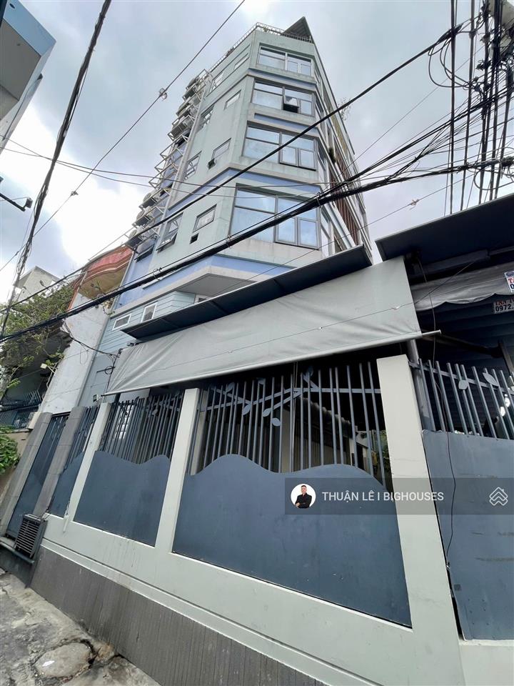 Ngang 10m. mặt tiền ngay hoàng hoa thám chợ cây quéo. vừa ở vừa kinh doanh, 6tầng~500m2 sàn (18tỷ)