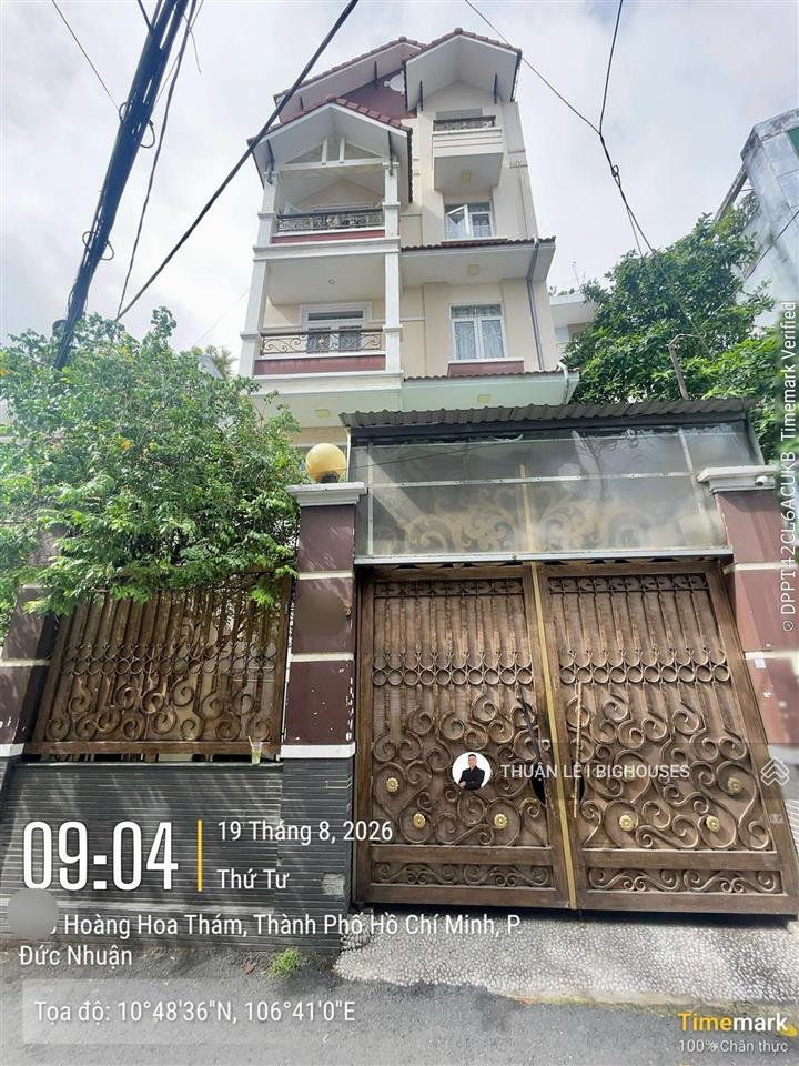 Ngang hiếm 6,5m! mặt tiền hoàng hoa thám, có thang máy. 18,5tỷ + 5 tầng mới đẹp. sẵn hđt 55tr/tháng