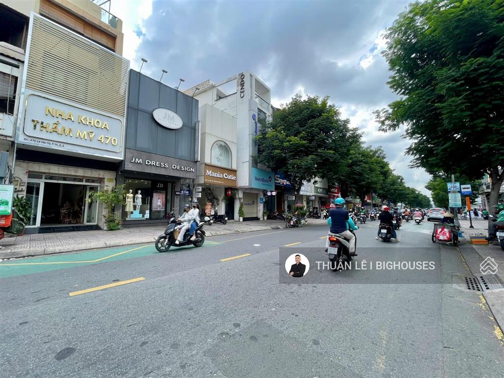 Mặt tiền kinh doanh lê văn sỹ, quận 3  ngang 6m, 4 tầng ~ 450m2 sàn. 44 tỷ về 33 tỷ bán gấp