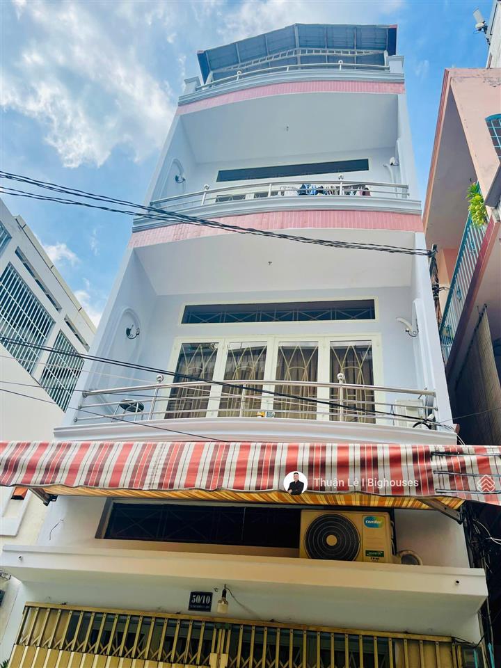Hẻm 10m lê văn duyệt sát cầu bông quận 1, (6mx16m  cn 93m2)4 tầng/7pn. chỉ 12,9 tỷ thương lượng