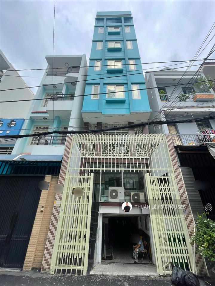 Tòa nhà hầm +7tầng. hẻm 6m lê văn sỹ & trường sa, q3 (5,5m x 17m)~600m2 sàn xd. hđt 90 triệu/tháng