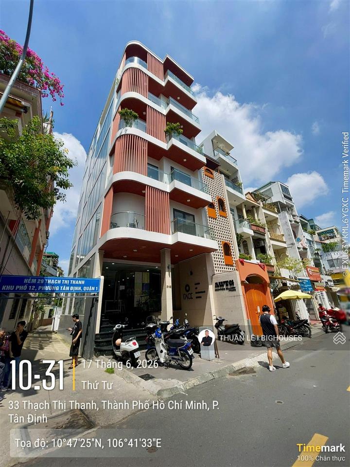 Bán building hầm + 6 tầng. mặt tiền thạch thị thanh, quận 1 (6m x 19mcn 105m2) sẵn hdt 130tr/tháng