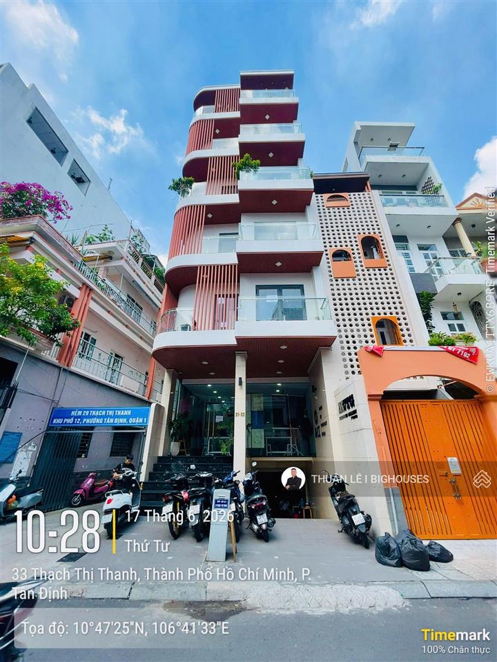 Bán building hầm + 6 tầng. mặt tiền thạch thị thanh, quận 1 (6m x 19mcn 105m2) sẵn hdt 130tr/tháng
