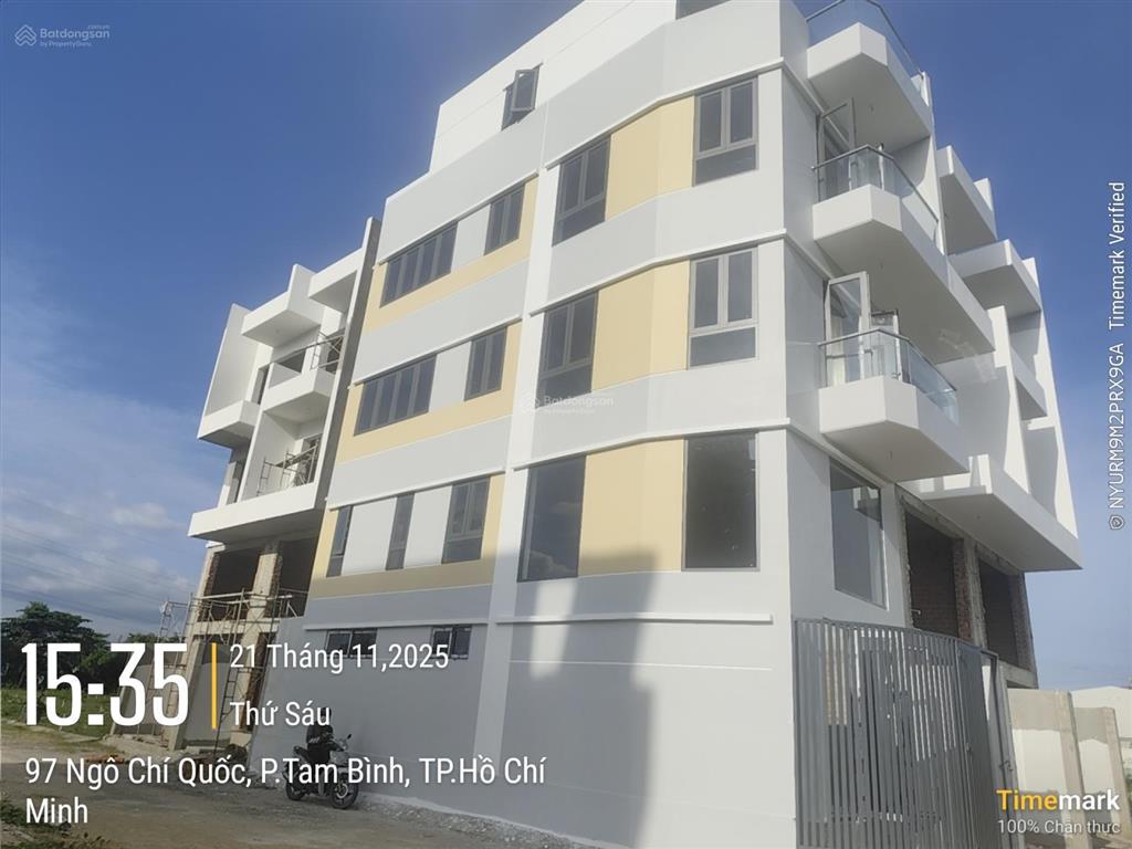 Bán nhà 5 tầng  giá 4,62 tỷ, 52,2m2, 5pn, 4wc tại ngô chí quốc, tam bình, hcm