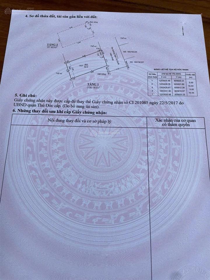 Bán nhà riêng đẹp tại 185, đường ngô chí quốc (tam bình), giá 4,25 tỷ (thương lượng). dt 52,5m2