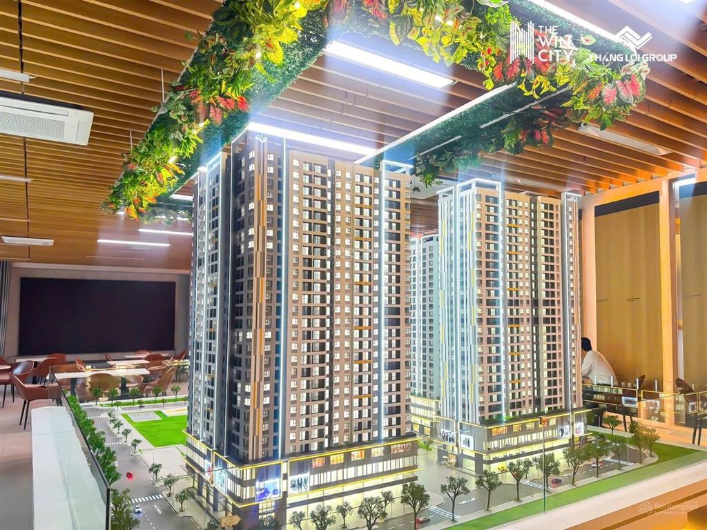 Bán căn hộ chung cư the win city, 60m2, trả chậm 36 tháng, tặng full nội thất gỗ an cường