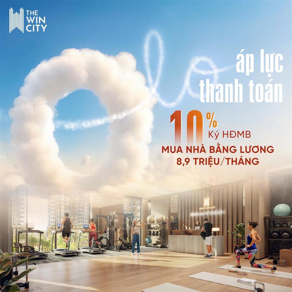 Bán căn hộ chung cư the win city, 60m2, trả chậm 36 tháng, tặng full nội thất gỗ an cường