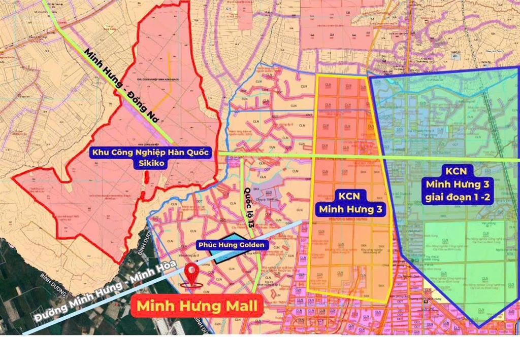 Xả gấp lô đất sát cạnh kcn minh hưng 3 chỉ 570 triệu (sổ sẵn công chứng ngay)