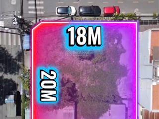 Bán lô đất góc 2mt đường nguyễn duy hiệu p thảo điền q2.dt  18x20, giá 115 tỷ