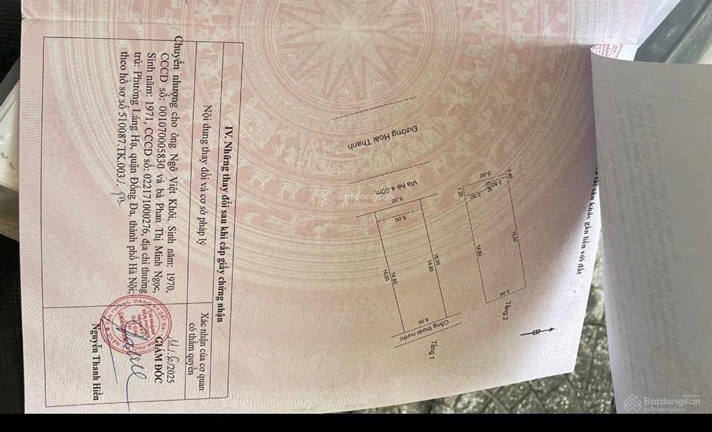 Nhà 2 tầng kiên cố, mặt tiền hoài thanh sát suncosmo