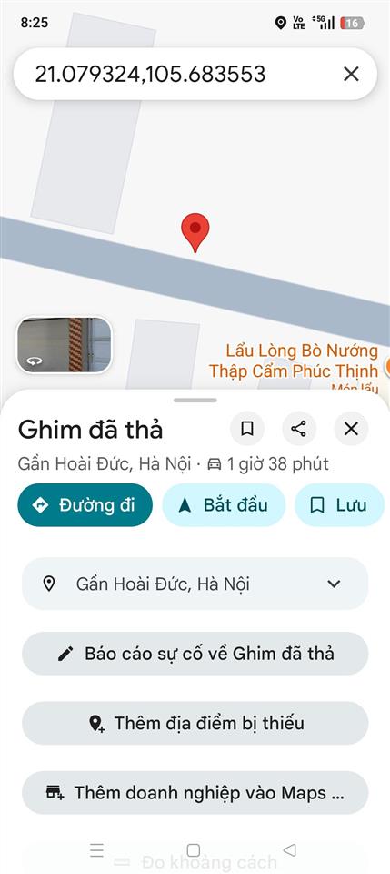 E chính chủ muốn bán mảnh đất 54.5m ngõ 6 đường thượng thụy hoài đức. sổ đỏ mang tên chính chủ