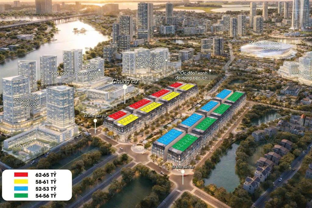 Park lane linh đàm  125 căn thấp tầng, sổ đỏ lâu dài, compound khép kín, giá từ 50 tỷ.