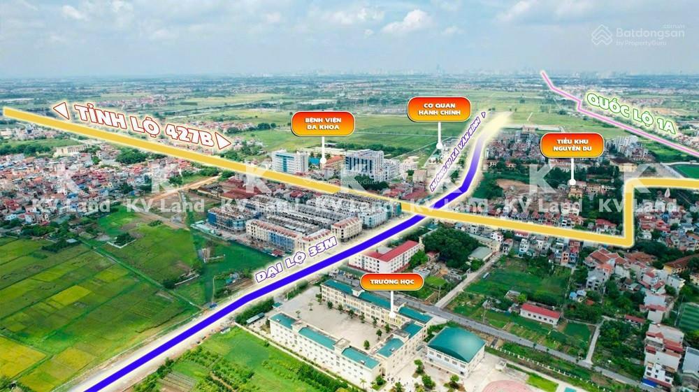 Cho thuê liền kề him lam thường tín, mặt đường 18,5m