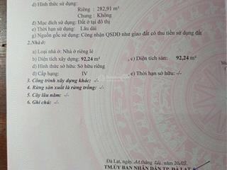 Bán đất 396m2  có sẵn 282m2 thổ cư đường dã tượng, p. cam ly, đà lạt