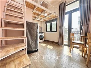 Em cho thuê duplex phòng gác ban công, máy giặt riêng thang máy ngay hàng xanh bùi đình tuý