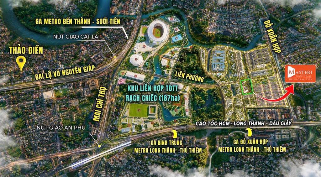 Căn hộ 3 pn rẻ the global city vị trí trực diện hồ bơi, mua trực tiếp chủ đầu tư masterise homes