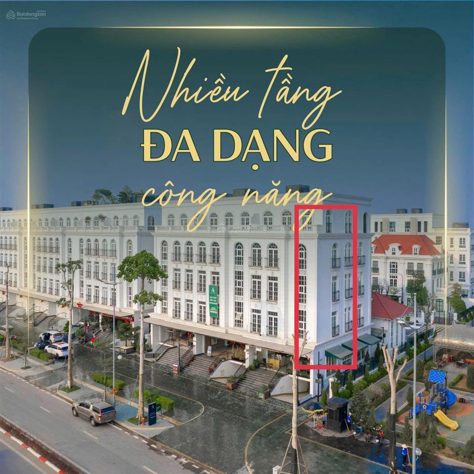 Bán biệt thự shophouse mặt đường tây thăng long giá đầu tư
