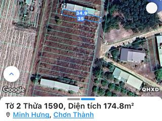 Chính chủ cần ra lô đất kp10 minh hưng sát vách kcn minh hưng, kdc đại nam  ở hoặc kinh doanh ngay