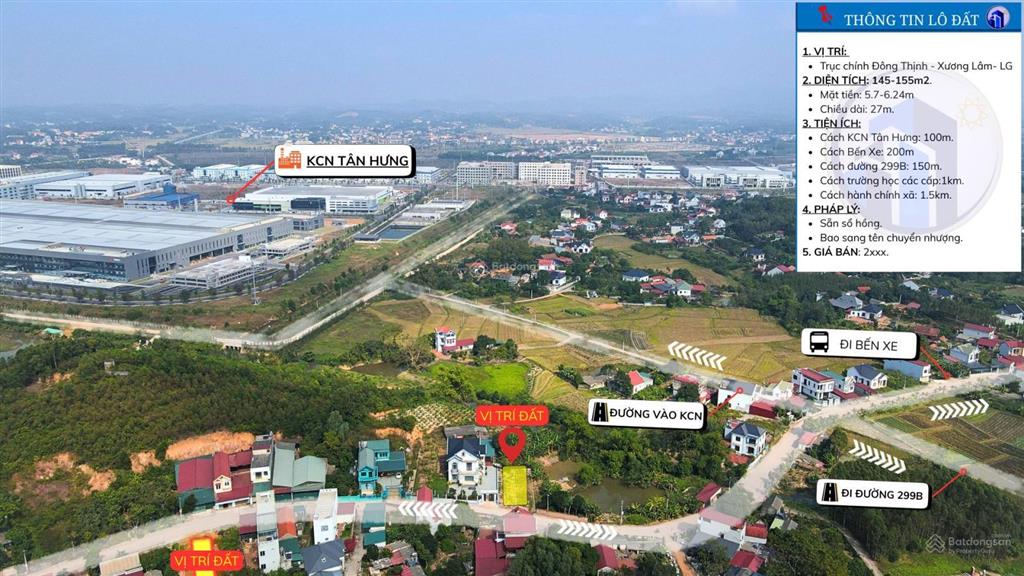 Đất ven kcn tân hưng giá đầu tư chỉ từ 800 đến hơn 2xx ty, tiềm năng tăng trưởng cao