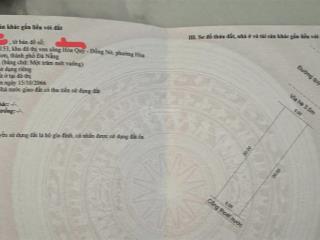 Bán lô đất sạch đẹp sát lô góc hướng đông bắc bờ quan 2  rể nhất thị trường