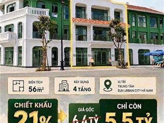 Chỉ còn duy nhất 1 căn liền kề c19xx ngay trung tâm sun urban city giá chỉ 5,5 tỷck 21 % cực hiếm