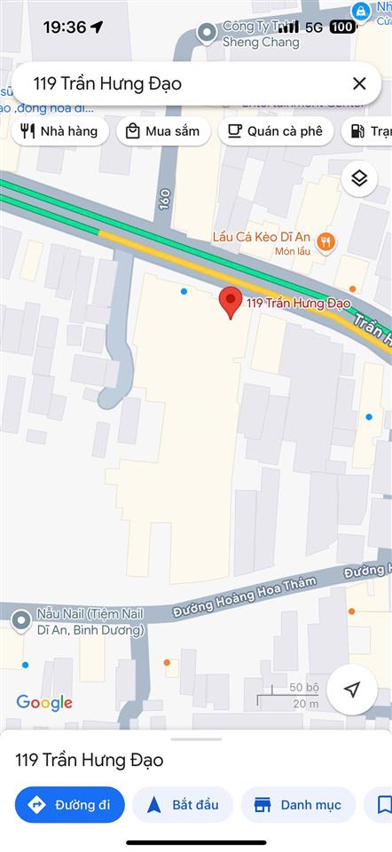 Bán đất 119 trần hưng đạo, đông hòa, dĩ an, 62 tỷ, 1698m2