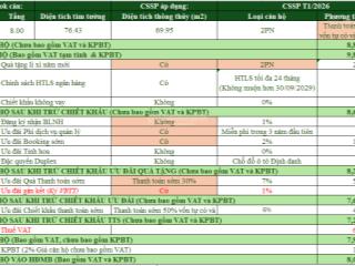 115 triệu/m2 giá căn hộ 2pn view sông hồng tại dự án rivea hoàng mai, lãi suất 0% tới quý 2/2029