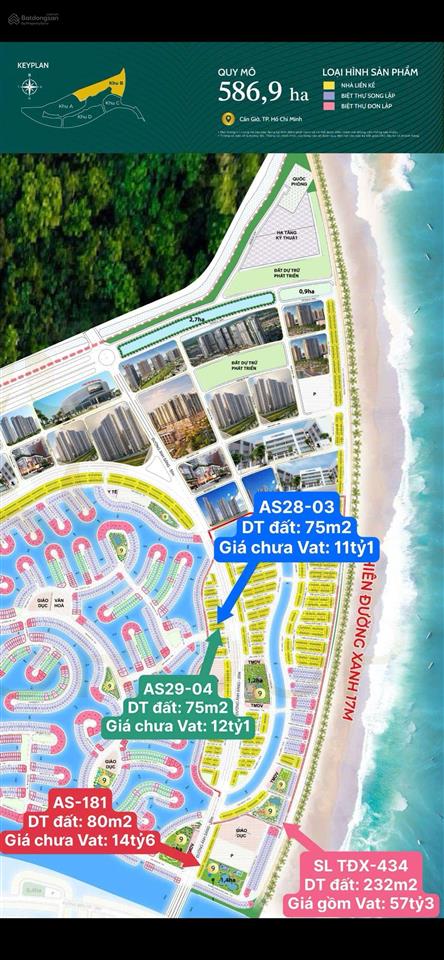 Những siêu phẩm vị trí vip  hàng ngoại giao tại vinhomes cần giờ.  0868 589 ***