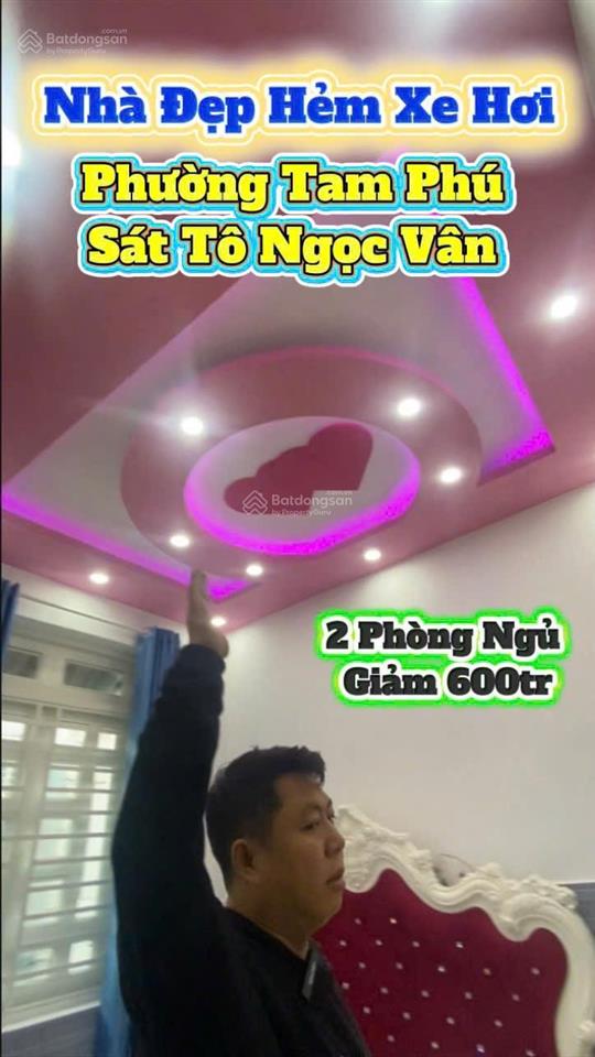 Nhà phố thủ đức  cây keo, tam phú | 52m  2 tầng  2pn | hxh 5m  giảm 800tr còn 5.3 tỷ