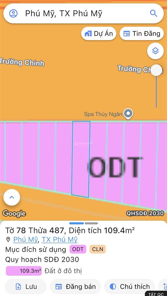 (chính chủ) cần bán đất 2 mt đường trường chinh  phú mỹ (brvt cũ)