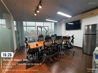 Cho thuê văn phòng khu trần não, q. 2  diện tích 100m²  32tr/tháng   0971 079 ***
