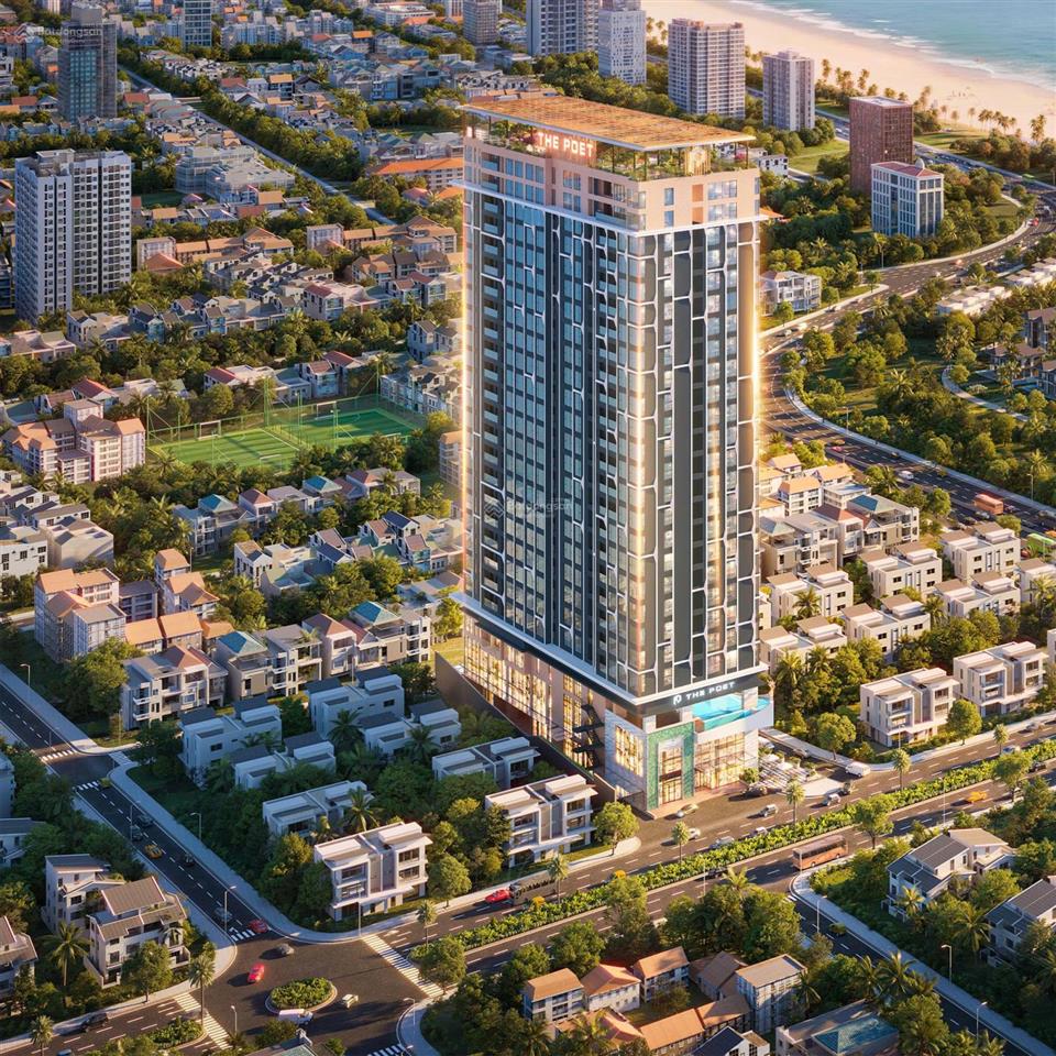 Căn hộ biển mỹ khê 1pn hđ cho thuê từ 25 triệu/ tháng  the poet residence