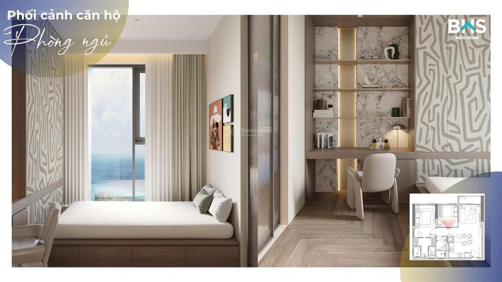 Căn hộ biển mỹ khê 1pn hđ cho thuê từ 25 triệu/ tháng  the poet residence