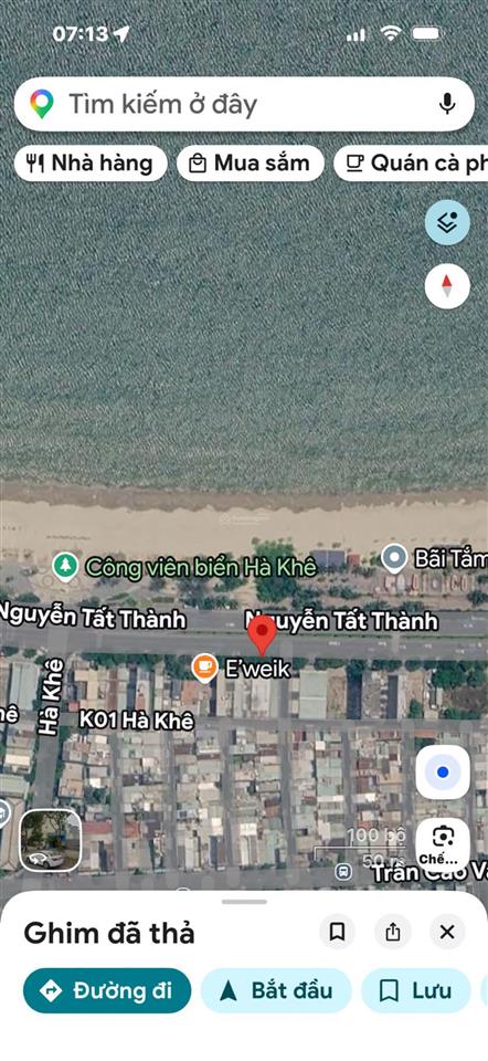  2 mặt tiền trước sau  nguyễn tất thành  view biển công viên hà khê vitri đẹp đối diện bãi tắm.